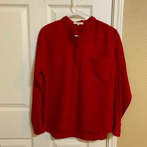 Vince Christmas red cotton shirt XS